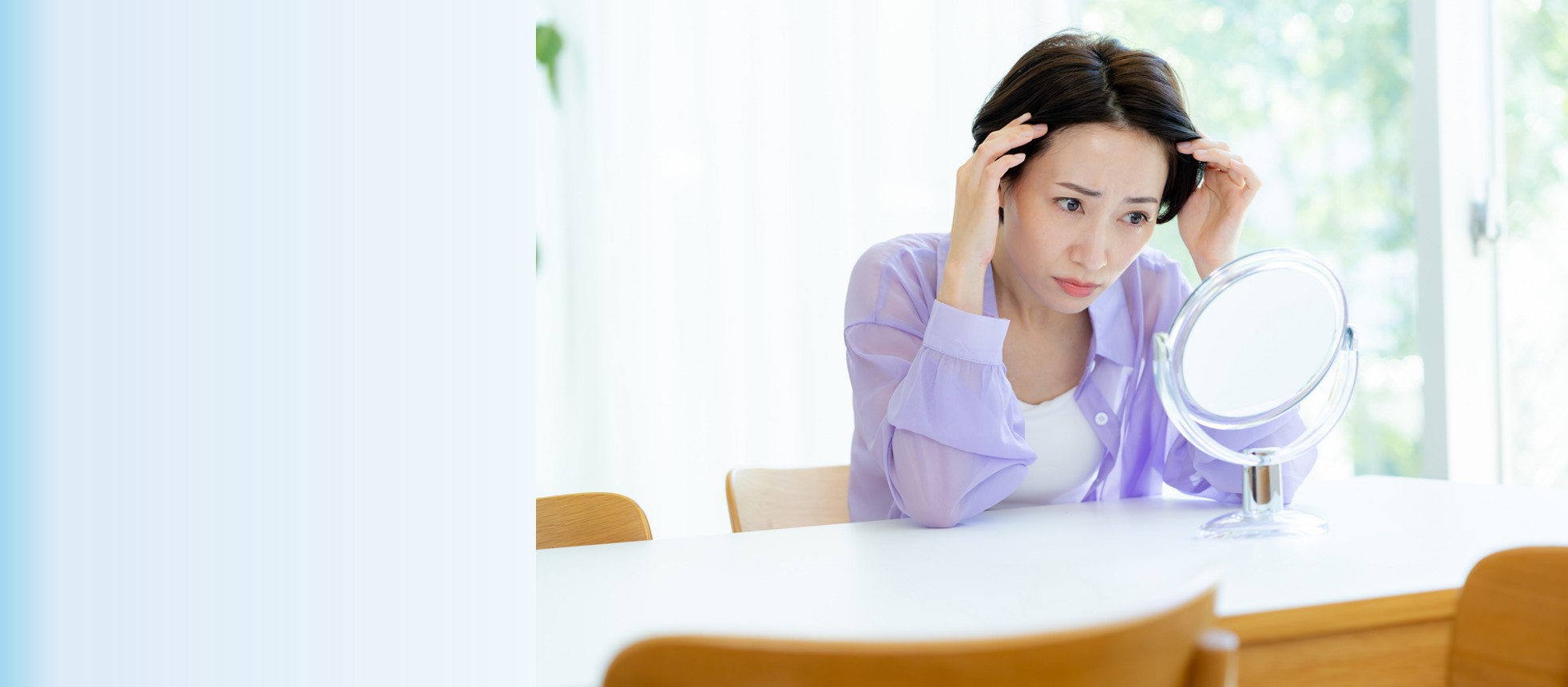 女性　50代　薄毛